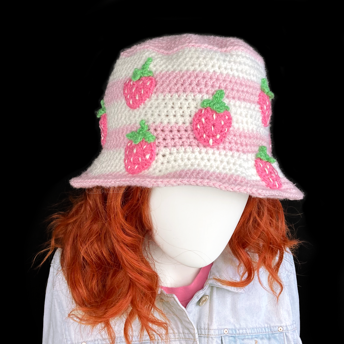 Strawberry bucket hat on sale